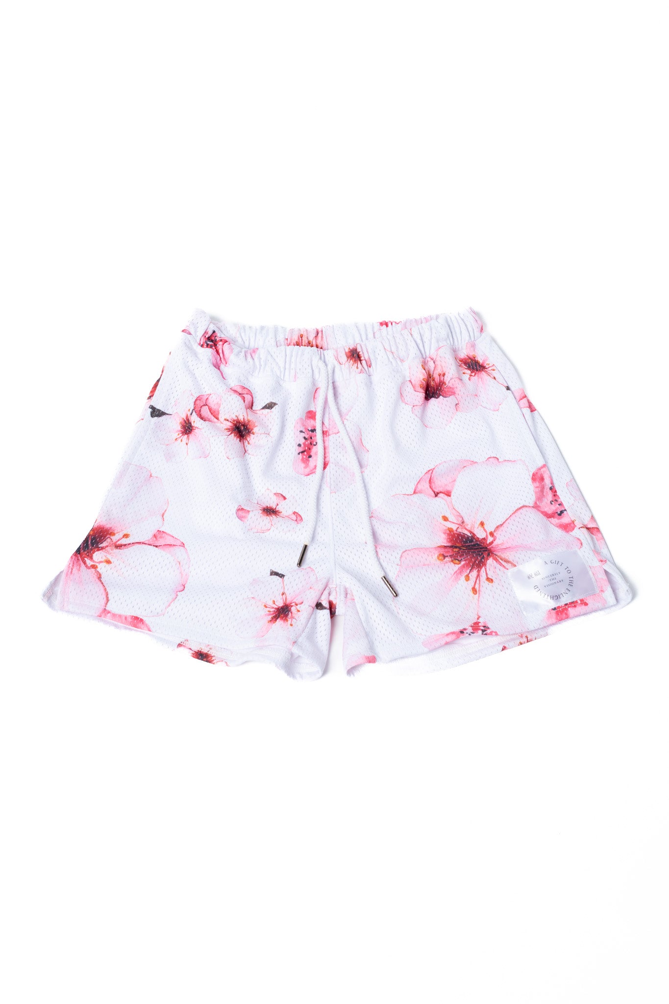 CHERRY BLOSSOMS MESH SHORTS