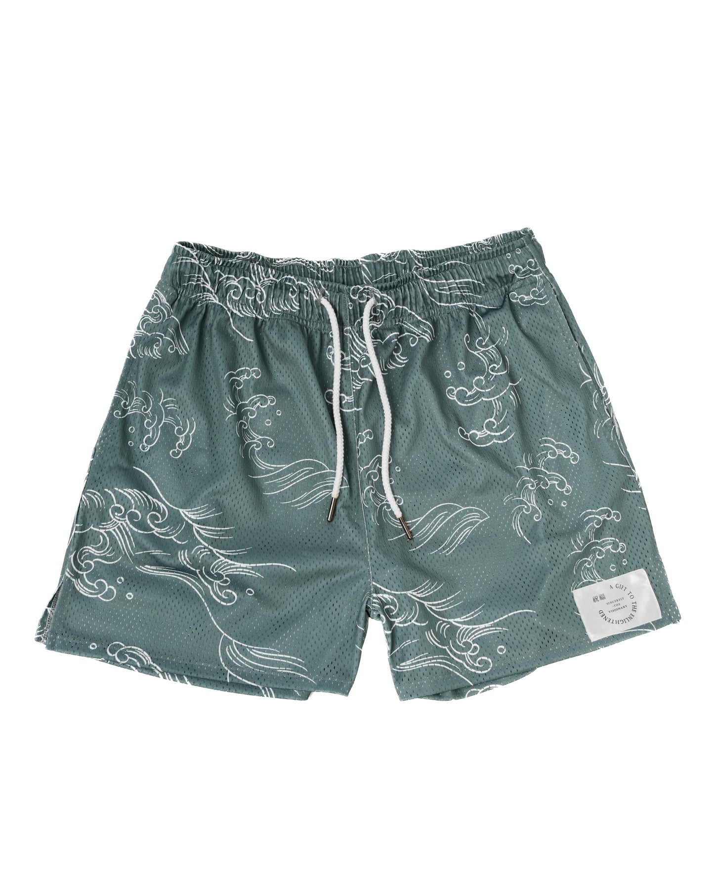 SAGE GREEN RYUJIN MESH SHORTS