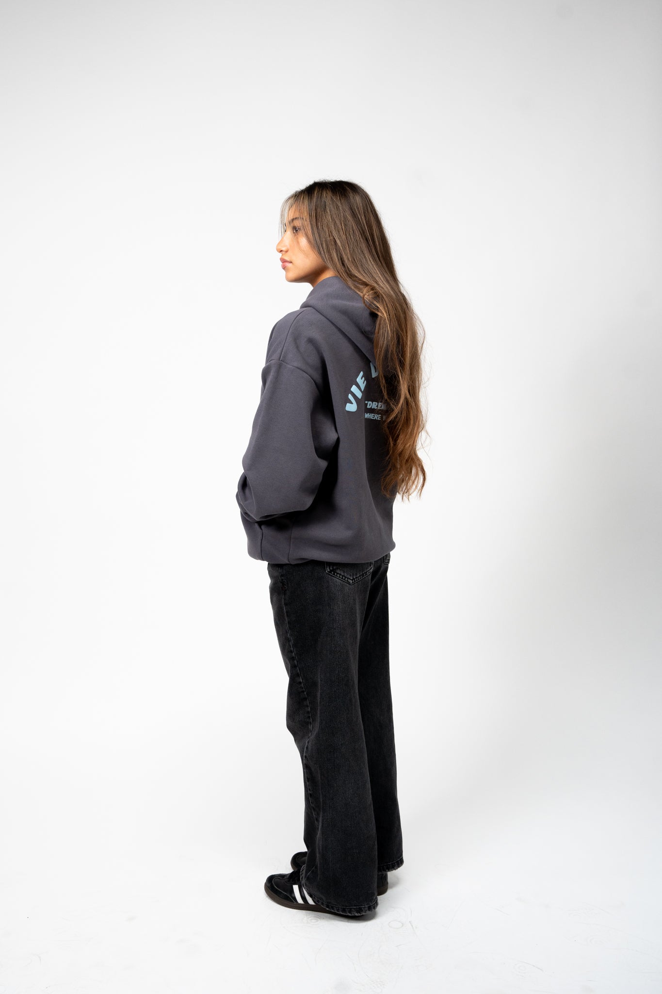 "DREAM LIFE" (Sky Blue) Heavyweight Hoodie