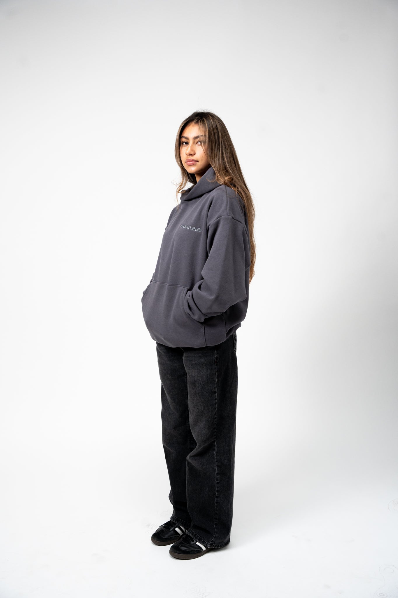 "DREAM LIFE" (Tonal Grey) Heavyweight Hoodie