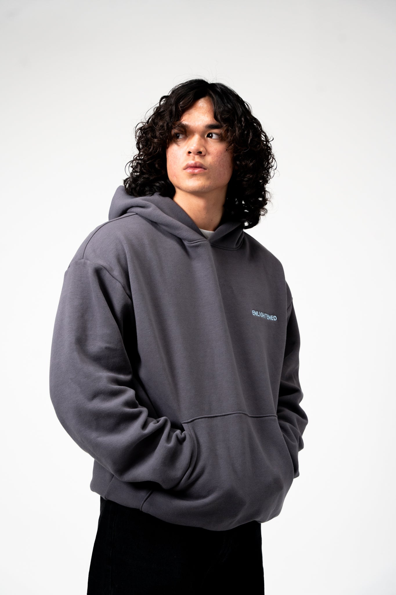 "DREAM LIFE" (Sky Blue) Heavyweight Hoodie