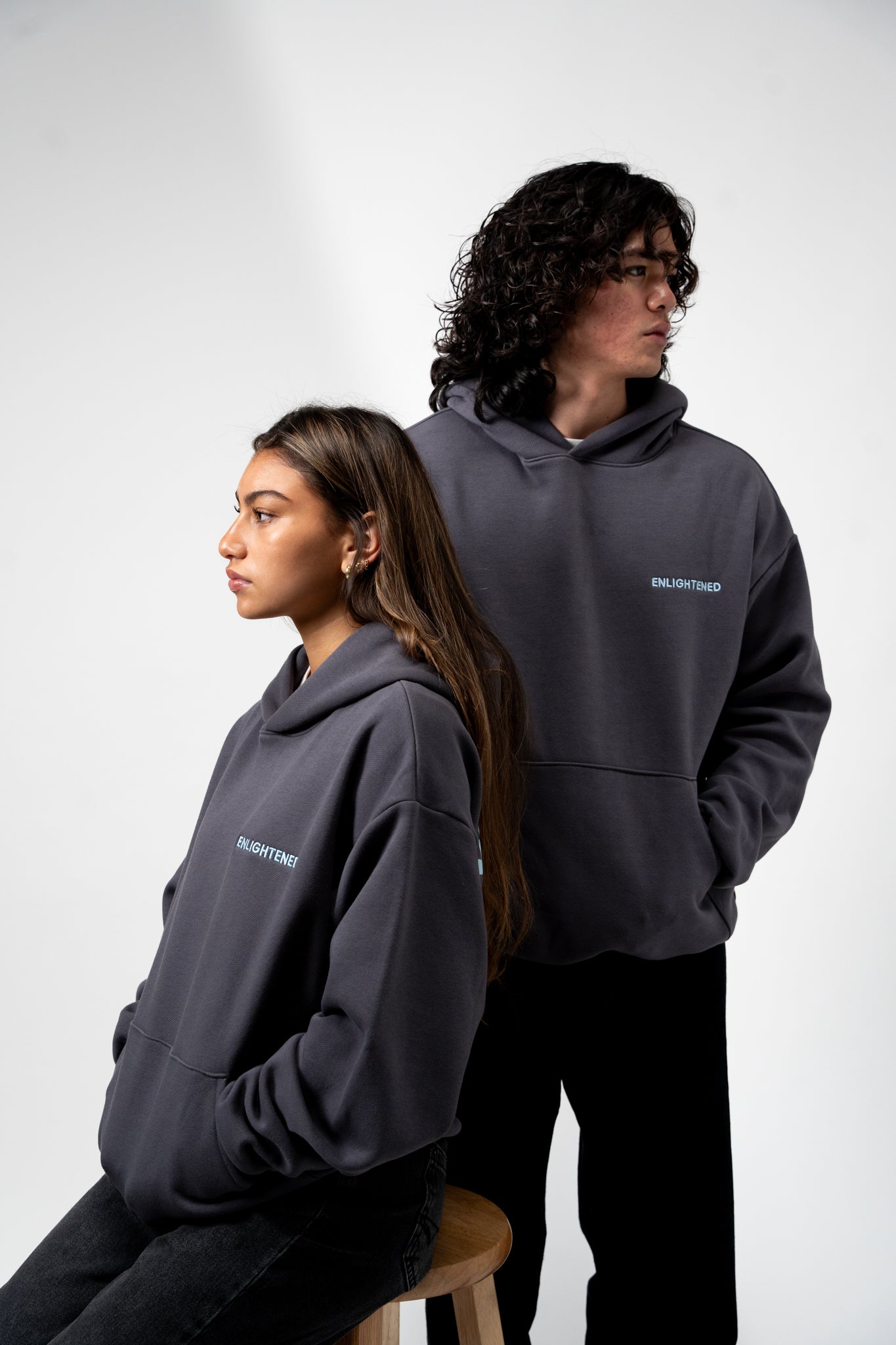 "DREAM LIFE" (Sky Blue) Heavyweight Hoodie