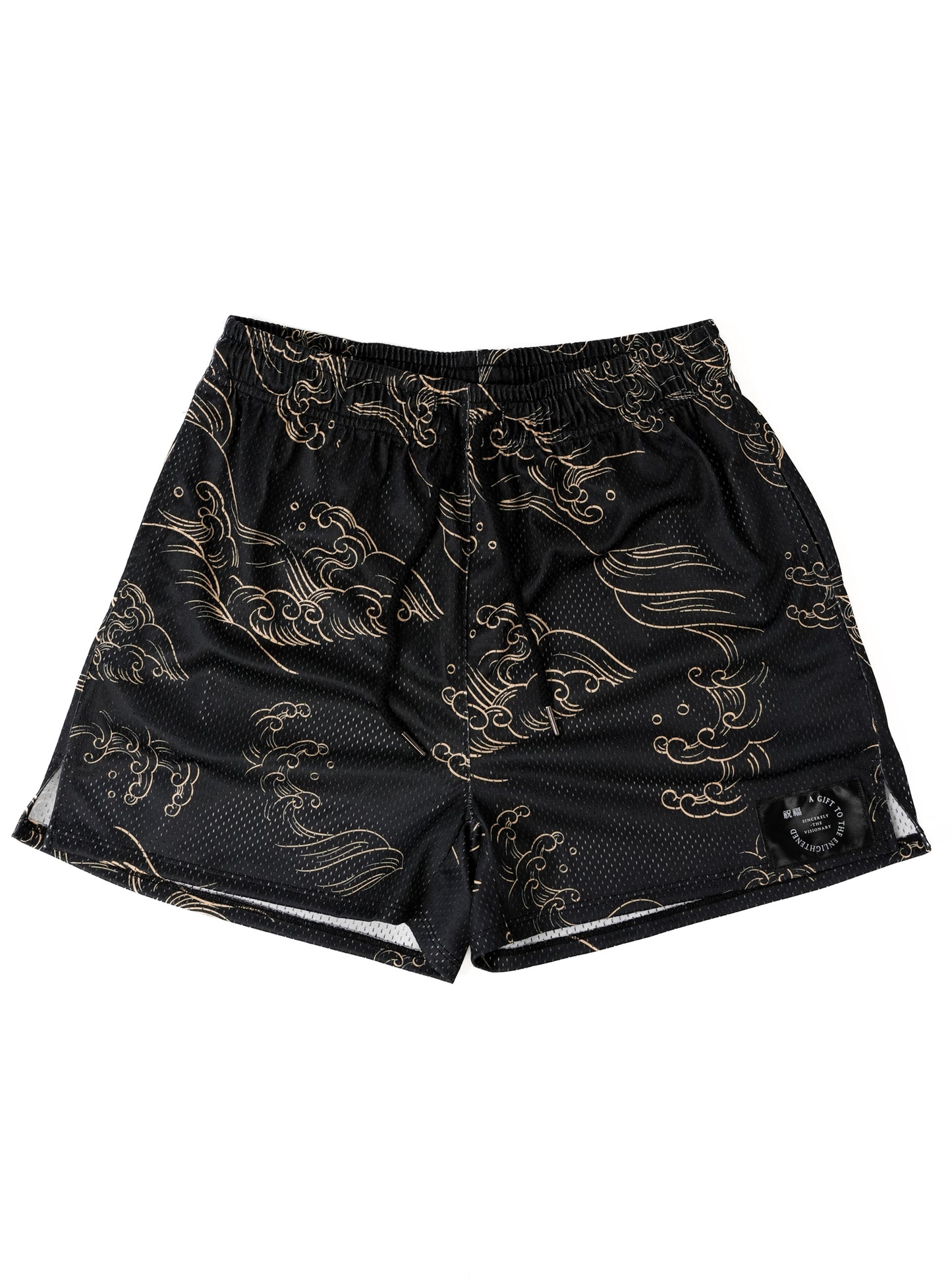 BLACK RYUJIN MESH SHORTS