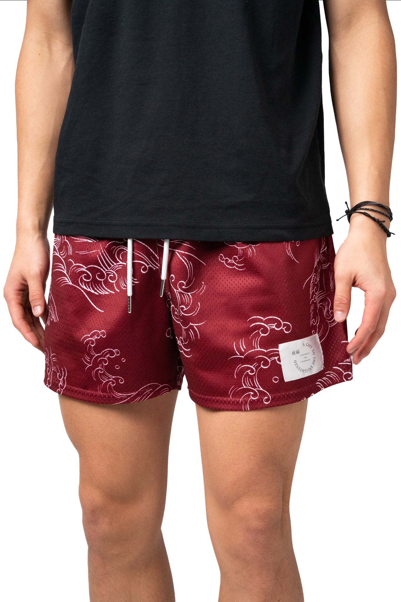 BURGUNDY RED RYUJIN SHORTS (V2)